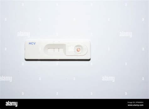 A positive result for Hepatitis C rapid test kit cassette that checks ...