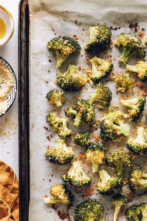 Perfect Roasted Broccoli with Vegan Parmesan - Minimalist Baker Recipes