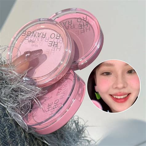 Herorange Monochrome Matte Blush Whitening Blush Long Wearing Natural Brightening Nude Makeup