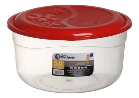 Kit C10 Und Pote P Alimentos 5 Litros Premium Rischioto Frete Grátis