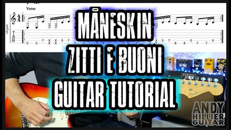 Måneskin Zitti E Buoni Guitar Tutorial Lesson Youtube