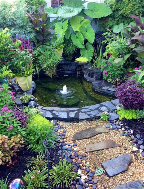 Solve Small Backyard Garden Ideas With A Tiny Pond Jigsaw Puzzle