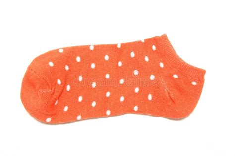 Orange Socks Isolated Stock Image Image Of Hosiery Pink 42814537