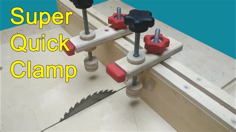 Making A Super Quick Clamp For Table Saw Cross Сut Sled Youtube