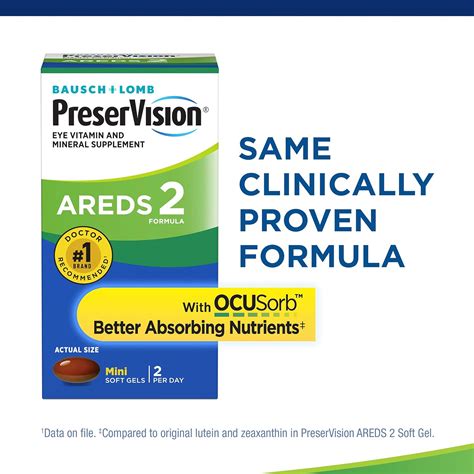 Preservision Areds 2 Suplemento De Vitaminas Y Minerales Para Ojos Contiene Luteína Y