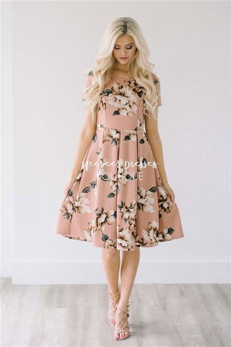 Dusty Mauve Floral Dress Modest Bridesmaids Dress Cute Modest Clothes Modest Dresses And