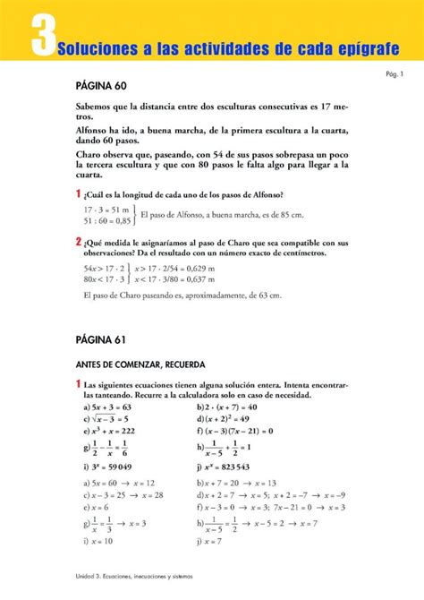 Pdf Soluciones A Las Actividades De Cada Ep Grafe Ecuaciones