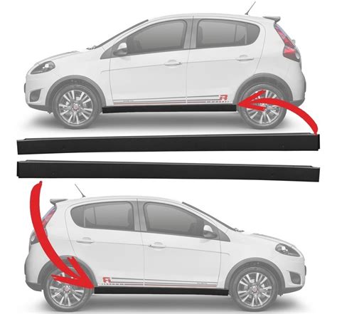 Par Moldura Spoiler Caixa Ar Fiat Novo Palio Sporting