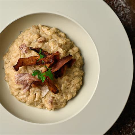 Risotto Met Rode Wijn Paddestoelen En Pancetta Jumbo