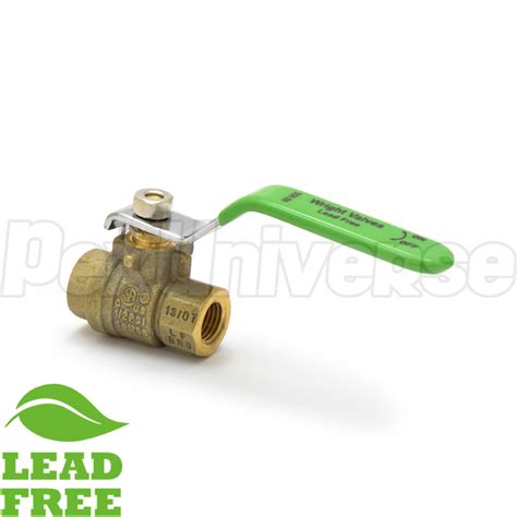 1/4" Treaded Brass Ball Valve, Lead-Free - PexUniverse