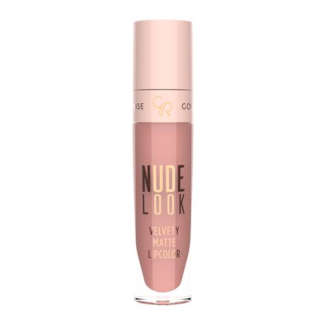 Golden Rose Lips Liquid And Creamy Lipstick Nude Look Velvety