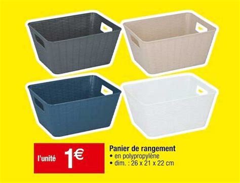 Promo Panier De Rangement Chez Cora Icatalogue Fr