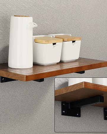 Sayayo Heavy Duty Shelf Bracket Wall Shelf Supports Stainless Steel