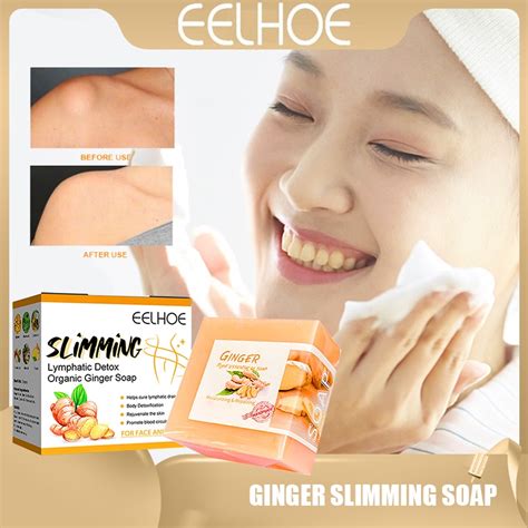 Eelhoe Ginger Slimming Soap Natural Herbal Plant Extract Refreshing