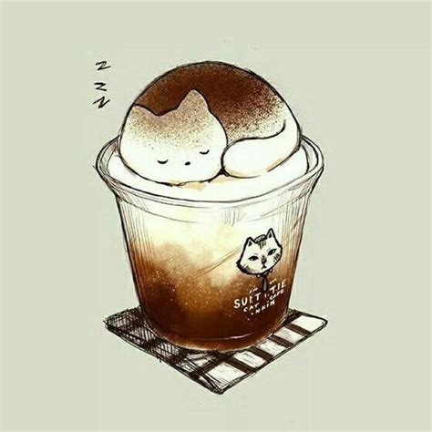 Kawaii Cute Cat Food Drawings Cat Mania