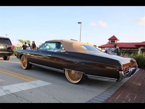 WhipAddict 71 Chevrolet Impala On 24 All Gold Daytons Kandy Paint