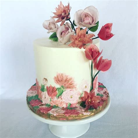 Painted Buttercream And Florals