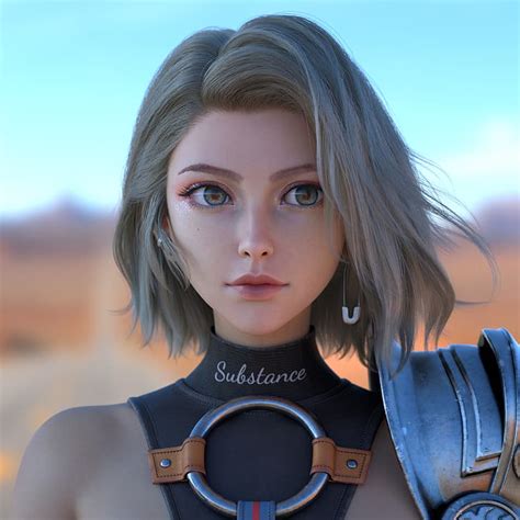 HD Wallpaper Jiao Dandan CGI Render Digital Art Women Face