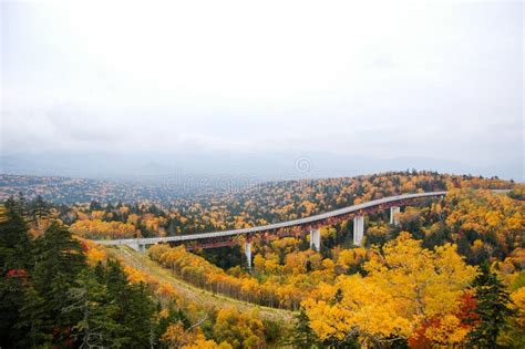 Mikuni Pass in Autumn, Hokkaido, Japan Stock Photo - Image of route ...