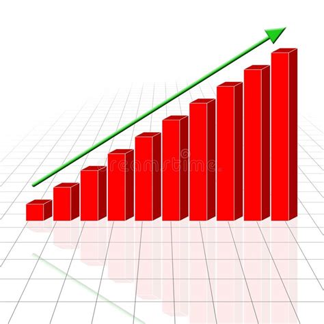 Gr Fico De Barra De Crecimiento Del Negocio Con Flecha Ascendente