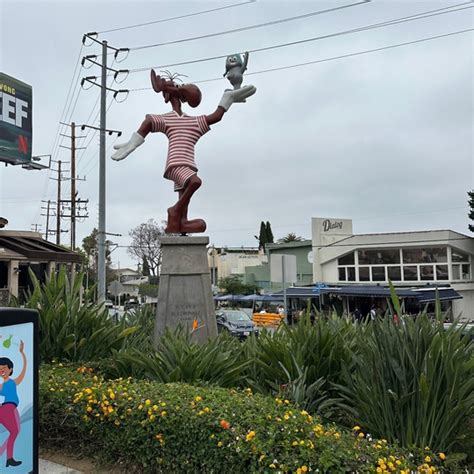 Rocky And Bullwinkle Statue in West Hollywood, CA (9 Photos)