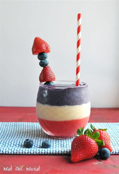 Red, White, & Blue Berry Banana Smoothie - Super Healthy Kids