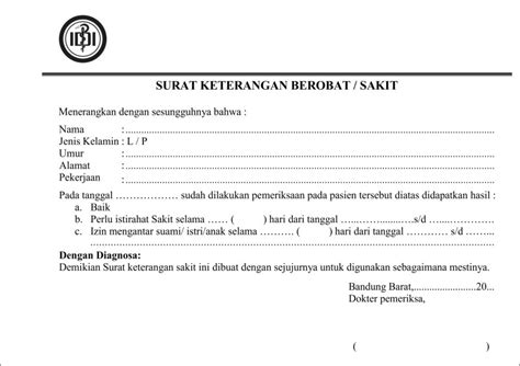 Cara Mendapatkan Surat Keterangan Dokter Contoh Surat Resmi