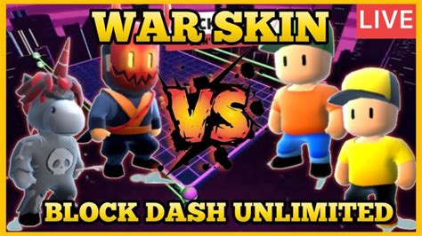 Live Stumble Guys War Skin Legendary Vs Special Block Dash Only