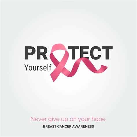 Free Vector Radiate Pink Hope Breast Cancer Awareness Design