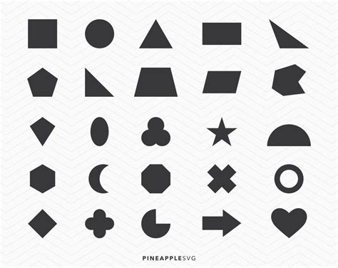 Basic Shapes Svg Vector And Clipart Files Ph