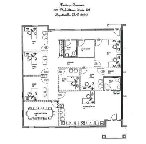 Floor Plan Suite 101 Franklin Johnson Commercial Real Estate