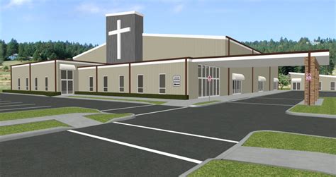 Steel Church Building Design iin Raleigh NC