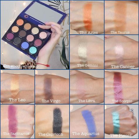 Colourpop X Kathleen Lights Zodiac Palette Swatches Launching 7 26 18