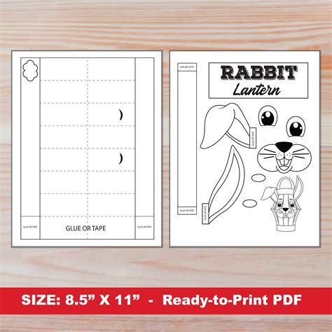 Chinese New Year Craft | Year of the Rabbit Paper Lantern | PRINTABLE ...