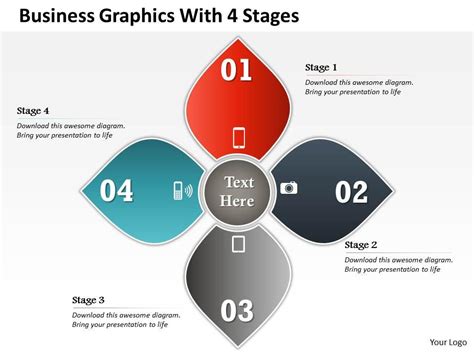 0314 Business Ppt Diagram Business Graphics With 4 Stages Powerpoint