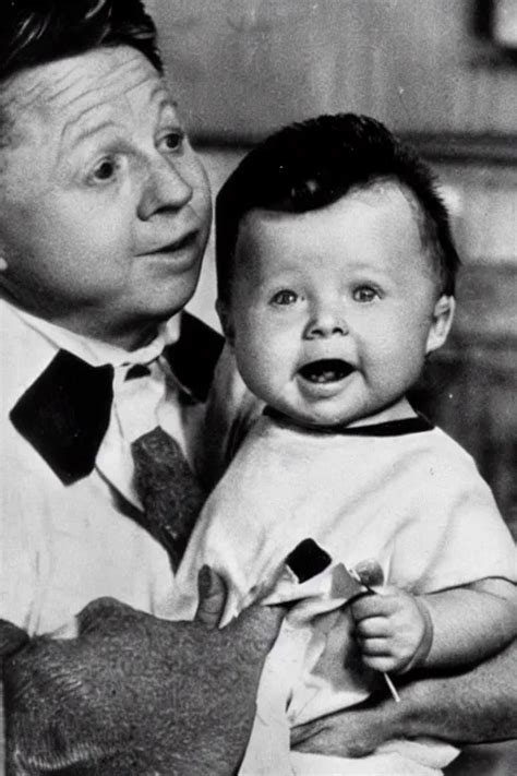 Mickey Rooney As A Baby Stable Diffusion