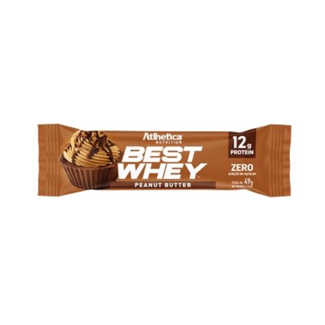 Best Whey Bar Atlhetica Nutrition Peanut Butter 49g Shopping Eldorado