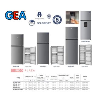 Jual Gea G Hd Wd Kulkas Pintu Inox L Water Dispenser G Hd