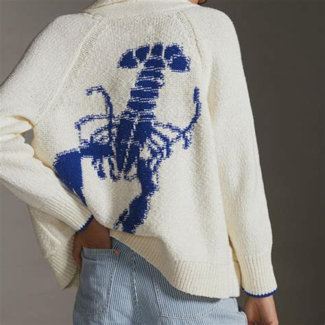 Anthropologie Sweaters Maeve Lobster Cardigan Sweater Poshmark