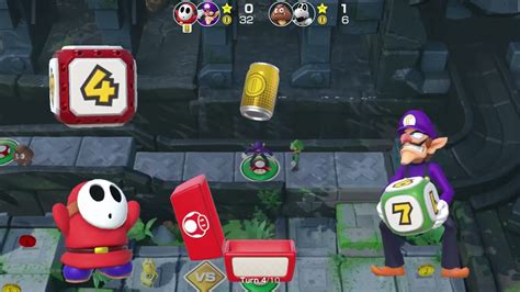 Super Mario Party Partner Party 266 Domino Ruins Shy Guy Waluigi Vs