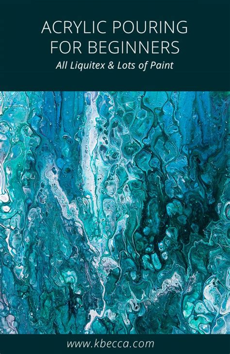 Acrylic Pouring for Beginners : Liquitex Pouring Medium & Lots of Paint