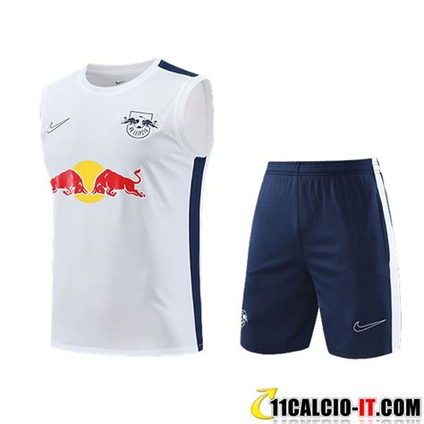 Store Kit Canotta Allenamento Pantaloncini RB Leipzig Bianco Blu 2023