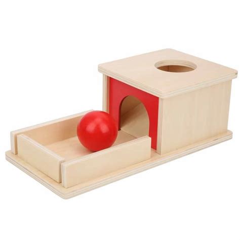 Zerodis boîte à balles en bois enfant Bébé Imbucare Box Jouets pour