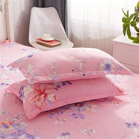 Buy Floral Fitted Sheet Cover Graceful Bedspread Skin Friendly Cotton