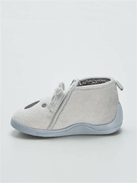 Chaussons Anim S Koala Gris Kiabi