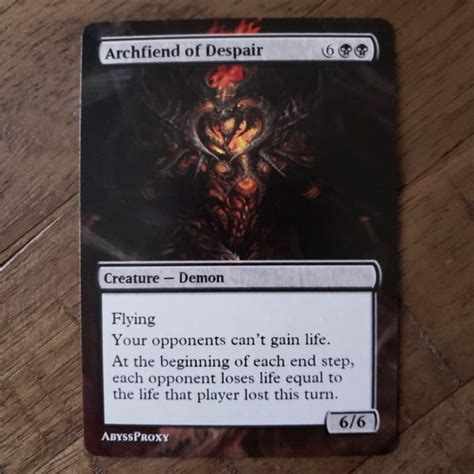 Archfiend Of Despair B MTG Abyss Proxy Shop Enhance Your