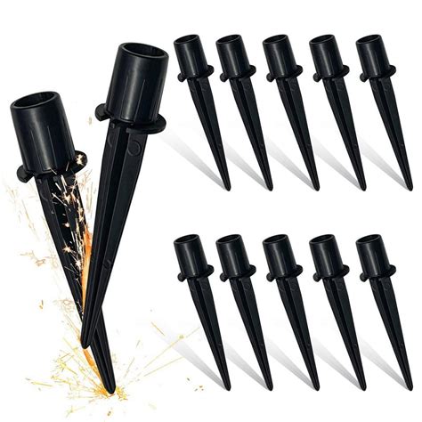 Pack Metal Replacement Stakes For Solar Lights Outdoor X