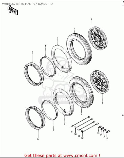Kawasaki Kz400 1974 Usa Canada Mph Kph Wheelstires 76 77 Kz400