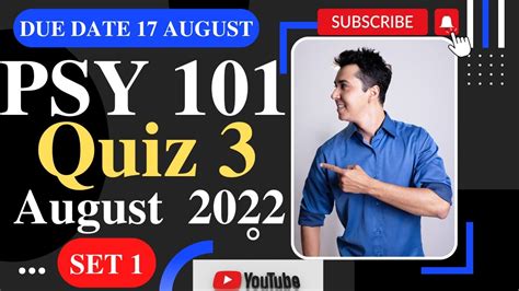 Psy Quiz Solution Psy Quiz Psy Quiz