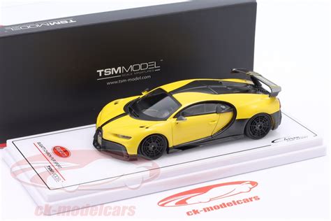 True Scale 1 43 Bugatti Chiron Pur Sport Byggeår 2020 gul sort